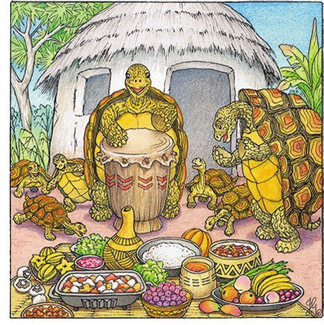 The Greedy Tortoise!  A Timeless Tale of Nigerian Folklore Illustrating the Perils of Ambition and Greed